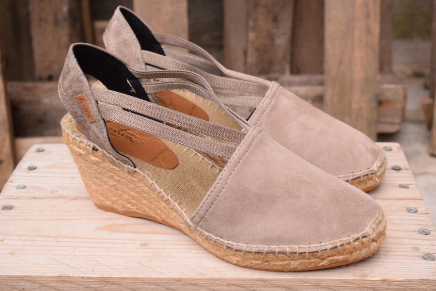 Espadrilles 20G Taupe en DAIM