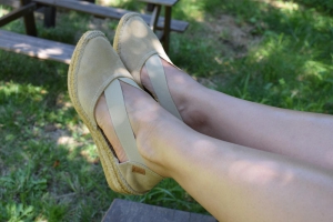 Espadrilles 169 Sable en DAIM