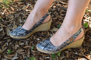 Schwarze Espadrilles 32C IRIS