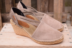 Taupe Graues WILDLEDER Espadrilles 20G